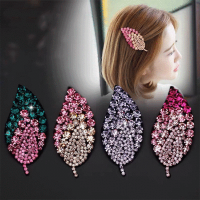 Barrettes Duckbill Clip Rhinestone Hair Accessories Korea Adult ALL-Match Top Clip Side Clip Simple BB Clip Broken Hair Headdress Wholesale