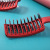 High-Profile Figure Hollow Arc Red Big Curved Comb Hairdressing Comb Fluffy Shape Home Modeling High Skull Top Vent Comb