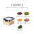 Sealed Jar Cereals Kitchen Storage Food Grade Transparent Plastic Tank Box Snack Dry Goods Tea Storage Jar