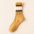 Thickened Business Semi-Brushed Cotton Socks Sweat-Absorbent Men's New Casual Terry-Loop Hosiery Autumn and Winter Men's Socks Wholesale Striped