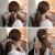 Korean Rhinestone Hairpin Headdress Vintage Adult Personality Tie Hair Ponytail Hair Ring Headband Hair Accessories Women
