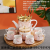 Sucrier Ceramic Cup Jingdezhen Ceramic Coffee Set Set 6 Cups 6 Saucers Coffee Cup Butterfly Set Kitchen Supplies