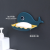 Whale Shape Punch-Free Soap Holder Bathroom Drain Soap Dish Toilet Soap Holder Wall-Mounted Shelves