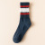 Thickened Business Semi-Brushed Cotton Socks Sweat-Absorbent Men's New Casual Terry-Loop Hosiery Autumn and Winter Men's Socks Wholesale Striped