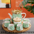 Sucrier Ceramic Cup Jingdezhen Ceramic Coffee Set Set 6 Cups 6 Saucers Coffee Cup Butterfly Set Kitchen Supplies