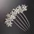 Korean Rhinestone Opal Flower Hair Comb Hair Comb Hair Accessories Hairpin Back Head Clip Updo Hairpin Mother Headdress