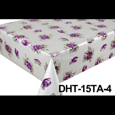 Flower Tablecloth Exhibition Stall Tablecloth Wholesale Source Factory Waterproof Oil-Proof Tablecloth