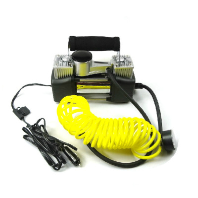 Cigarette Lighter Battery Clip Dual-Purpose Model with Fuse Vehicle Air Pump Double Cylinder Air Pump 12V