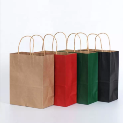 Factory Customized Kraft Paper Bag Takeaway Bag Gift Shopping Paper Bag Universal Portable Paper Bag Wholesale Printed Logo
