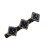 Square Rhinestone Braided Hair Barrettes Female Online Influencer Hairpin Side Cropped Hair Clip Barrettes Artifact Clip Hairware Forehead Bangs Clip