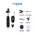 One-to-Two Neckline Clip Wireless Microphone Mobile Live Streaming SLR Camera Video Interview Neckline Clip Microphone