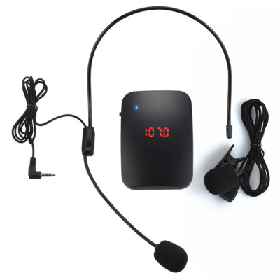 Microphone Wireless Transmitter FM Radio Frequency Wireless Docking Loudspeaker Teaching Host Coach Car Microphone