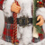 AliExpress Hot Sale Christmas Plush Doll Standing Santa Claus Back Gift Basket Figurine Doll Window Decoration