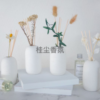 120ml white ceramic dried flower without fire aromatherapy