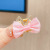 Children's Cute Three-Dimensional Rabbit Ears Bow Barrettes Little Girl Grip Adult Female Star Alloy Rhinestone Hairpin