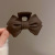 Japanese and Korean Style Bow Claw Clip Milk Coffee Color Retro Barrettes Female Sweet Temperament Updo Shark Clip New Hair Accessories