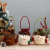 Christmas Decoration Apple Bag Foreign Trade Christmas Candy Gift Bag Snowman Elk Drawstring Bundle Handbag Wholesale