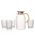 Water Pitcher Glass Kettle Large Capacity Household Cold Kettle with Lid Tea Making Good-looking Cold Water Cup Set Teapot