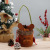 Christmas Decoration Apple Bag Foreign Trade Christmas Candy Gift Bag Snowman Elk Drawstring Bundle Handbag Wholesale