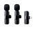 Private Model New Wireless Collar Clip Microphone One Drag Two 2.4G Three-in-One 3.5 Microphone TikTok Kuaishou Video