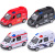 Children's Toy Car Model 1:32 Police Car Warrior Inertia Metal Car Simulation Sound and Light Music Car Toy
