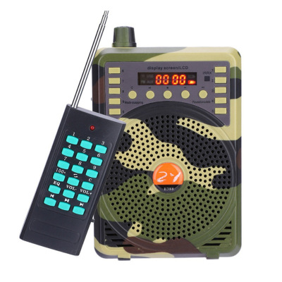 Zhisheng Remote Control Audio Amplifier E388 Card/Radio Dual Speaker High Power Camouflage Loudspeaker