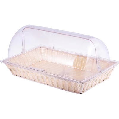 Rectangular Cover Plastic Food Preservation Cover Food Cover Pc Transparent Drop-Resistant Acrylic Cake Cover Fruit Plate Cover