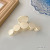 White Simple Bath Hair Clip Subnet Red Korean New Plate Hair Jaw Clip Back Head Hair Accessories Female Elegant Headdress