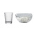 Glass Gift Multi-Honey Vertical Pattern Light Luxury Glass Set Household Water Cup Dessert Salad Bowl Plate Set Souvenirs Wholesale