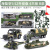 Children's Toy Metal Car Set Simulation Military Tank Warrior Armored Car Aircraft Model Six Gifts for Men