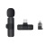 Microphone One-to-Two Outdoor Mobile Live Streaming Equipment Short Video Recording Radio Noise Reduction Microphone