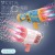 New TikTok Same Style 100-Hole Bazooka Bubble Machine Colorful Luminous Rechargeable Version 88-Hole Gatling Bubble Gun