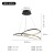 Modern LED Chandelier Living Room Pendant Ring Lamp Ceiling Light Fixture 
