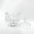 Nordic Glass Bottle Home Crystal Storage Jar with Lid Sugar Bowl Creative Transparent Tea Cube Sugar Jar Wholesale