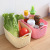 Imitation Rattan Storage Basket Plastic Hollow Desktop Sundries Organizer Storage Basket Bathroom Clothing Cosmetics Storage Basket