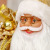 Cross-Border Hot Selling Christmas Decorations Christmas Doll Golden Standing Santa Doll Ornament Decoration Supplies