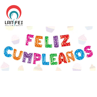 Happy Birthday to Children, Spanish Feliz Cumplea? Os16-Inch Color Aluminum Film Letter Balloon Set
