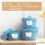 Desktop Storage Woven Storage Cosmetics with Lid Storage Box Sundries Basket Snack Household Basket Small Basket