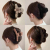 Grip Women's Autumn and Winter plus-Sized Velvet Barrettes Back Head Internet Celebrity Ins Wind Hairpin Shark Clip Clip Hairware