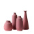 Jingdezhen Ceramic Vase Morandi Wine Red Nordic Ornaments Dried Flower and Flowerpot Living Room TV Cabinet Decorations