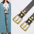 New Belt Women's Retro Pin Buckle Simple Casual Thin Top Layer Leather Suit Pants Belt Women's Skirt Decorative Band