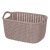 Imitation Rattan Storage Basket Plastic Hollow Desktop Sundries Organizer Storage Basket Bathroom Clothing Cosmetics Storage Basket