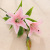 High-End Artificial Flower PVC Lily Bulb Long Brush Holder Feel Lily Vase Decoration Home Decoration Wedding Room