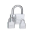 Iron Electroplating Square Flat Hoodle Padlock Lock Door Lock