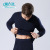 Thickened Couple Warm Underwear Set Solid Color round Neck Fleece Thermal Underwear Mid-Waist Breathable Slim Fit Thermal Clothes