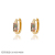 AliExpress New Earrings Copper Plated Real Gold Geometric Earrings Micro Inlaid Color Zirconium Earrings Fashion Earrings Wholesale