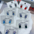 Sterling Silver Needle: Polo crystal earrings