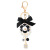 New Korean Version of Chanel's Style Drop Oil Camellia Pendant Bow Pearl Key Chain Fashion Bag Bag Charm Gift