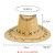 New Wind Proof Rope Western Cowboy Hat Men's Outdoor Sun Protection Sun Shade Big Brim Knight's Cap Retro Fedora Hat Wholesale