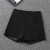 New Spring and Autumn Outer Wear Summer Shorts Women's High Waist Black All-Match A- Line Base Outer Wear Bootcuts Tide